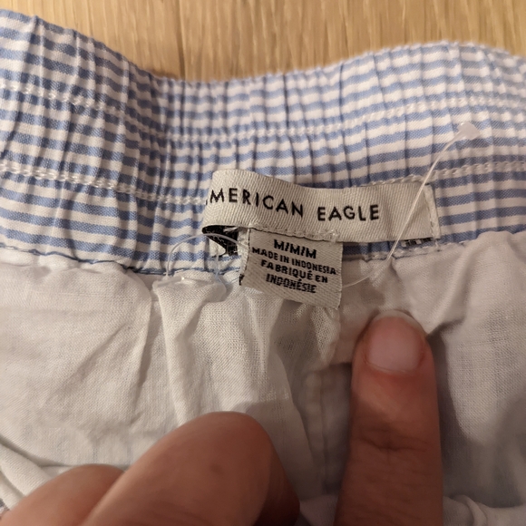 Striped Blue and White Shorts - Picture 7 of 8